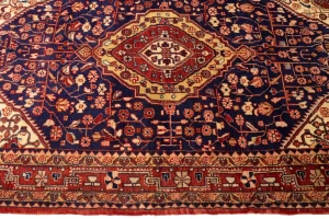 Vintage Purple-navy Floral 3'3X3'7 Gholtogh Persian Rug