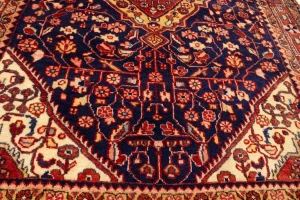 Vintage Purple-navy Floral 3'3X3'7 Gholtogh Persian Rug
