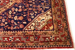 Vintage Purple-navy Floral 3'3X3'7 Gholtogh Persian Rug