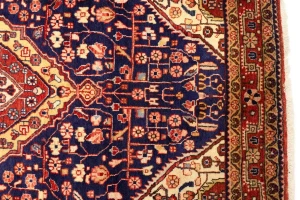 Vintage Purple-navy Floral 3'3X3'7 Gholtogh Persian Rug