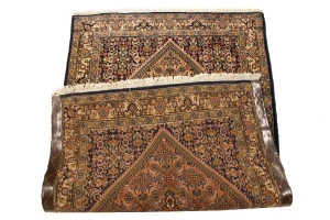 Vintage Peach Floral 3X5 Bidjar Persian Rug