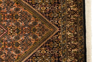 Vintage Peach Floral 3X5 Bidjar Persian Rug