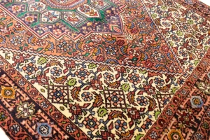 Vintage Geometric 3X4'5 Bidjar Persian Rug