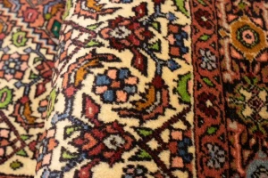 Vintage Geometric 3X4'5 Bidjar Persian Rug