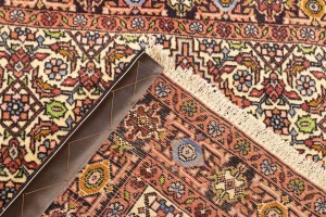 Vintage Geometric 3X4'5 Bidjar Persian Rug