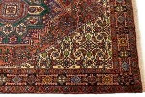 Vintage Geometric 3X4'5 Bidjar Persian Rug