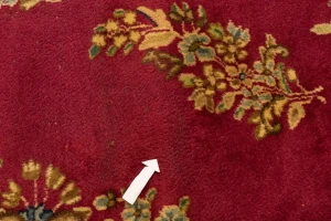 Antique Fuchsia Red Floral Classic 10X13 Kerman Persian Rug