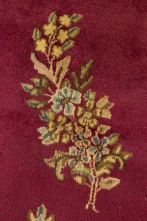 Antique Fuchsia Red Floral Classic 10X13 Kerman Persian Rug