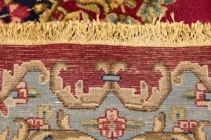 Antique Fuchsia Red Floral Classic 10X13 Kerman Persian Rug