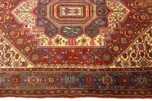 Vintage Geometric 3'4X5'8 Bidjar Persian Rug