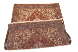 Vintage Geometric 3'4X5'8 Bidjar Persian Rug