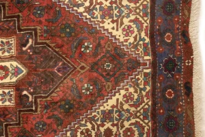 Vintage Floral Geometric 3X5 Bidjar Persian Rug