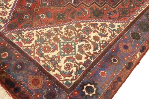 Vintage Floral Geometric 3X5 Bidjar Persian Rug