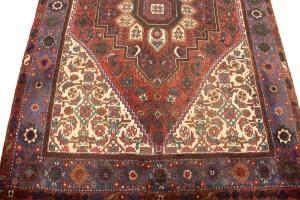 Vintage Floral Geometric 3X5 Bidjar Persian Rug