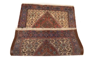 Vintage Floral Geometric 3X5 Bidjar Persian Rug