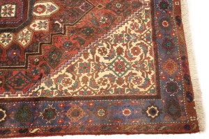 Vintage Floral Geometric 3X5 Bidjar Persian Rug