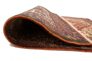 Vintage Rusty Red Geometric 3X5 Bidjar Persian Rug