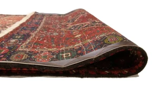 Vintage Geometric Red 3'4X4'9 Bidjar Persian Rug