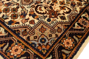 Vintage Cream Floral 3'5X4'9 Mahal Persian Rug
