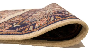 Vintage Cream Floral 3'5X4'9 Mahal Persian Rug