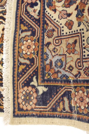 Vintage Cream Floral 3'5X4'9 Mahal Persian Rug