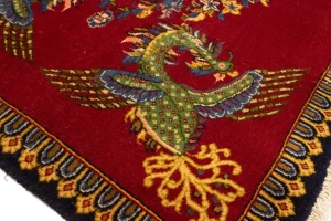 Vintage Pictorial Classic 2'5X3'8 Kashan Persian Rug