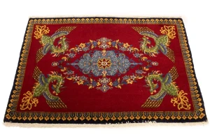 Vintage Pictorial Classic 2'5X3'8 Kashan Persian Rug