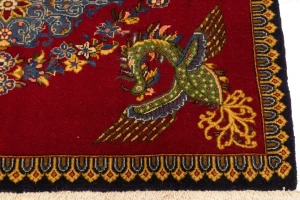 Vintage Pictorial Classic 2'5X3'8 Kashan Persian Rug