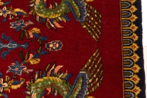 Vintage Pictorial Classic 2'5X3'8 Kashan Persian Rug