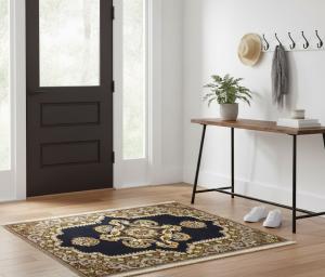 Vintage Pictorial Classic 2'6X3 Kashan Persian Rug