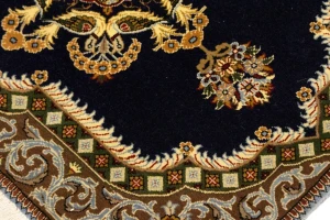 Vintage Pictorial Classic 2'6X3 Kashan Persian Rug