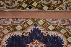 Vintage Pictorial Classic 2'6X3 Kashan Persian Rug