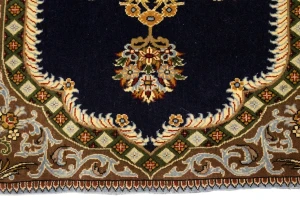 Vintage Pictorial Classic 2'6X3 Kashan Persian Rug