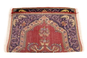 Red Pictorial Classic 2'7X3'4 Ghom Kashan Persian Rug