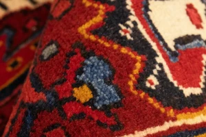 Vintage Red Floral 3'5X11'3 Heriz Goravan Persian Rug