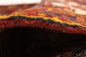 Vintage Red Floral 3'5X11'3 Heriz Goravan Persian Rug