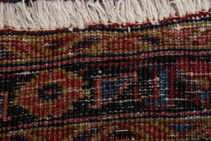 Vintage Red Floral 3'5X11'3 Heriz Goravan Persian Rug