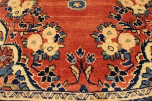 Semi Antique Red Tribal 4X10 Hamedan Persian Rug