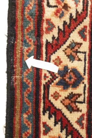 Antique Plum Floral 4X15 Mahal Persian Runner Rug