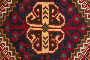 Red Tribal 3'6X5 Shiraz Persian  Rug