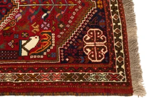 Red Tribal 3'6X5 Shiraz Persian  Rug