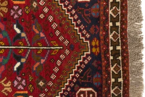 Red Tribal 3'6X5 Shiraz Persian  Rug