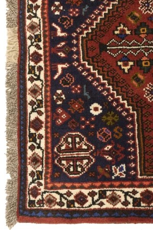 Red Tribal 3'6X5 Shiraz Persian Rug