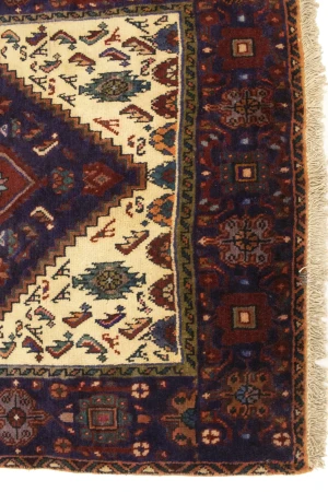 Vintage Plum Tribal 3X5 Bidjar Gholtogh Persian Rug