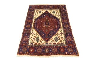 Vintage Plum Tribal 3X5 Bidjar Gholtogh Persian Rug
