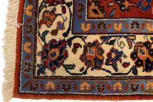 Semi Antique Red Floral 4'5X10'8 Mahal Persian Runner Rug