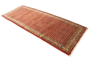 Semi Antique Rusty Red Tribal 4X10 Botemir Persian Runner Rug