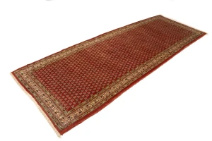 Semi Antique Rusty Red Tribal 4X10 Botemir Persian Runner Rug