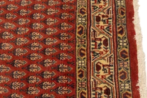 Semi Antique Rusty Red Tribal 4X10 Botemir Persian Runner Rug