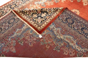 Antique Scarlet Red Floral 10X13 Mahal Persian Rug